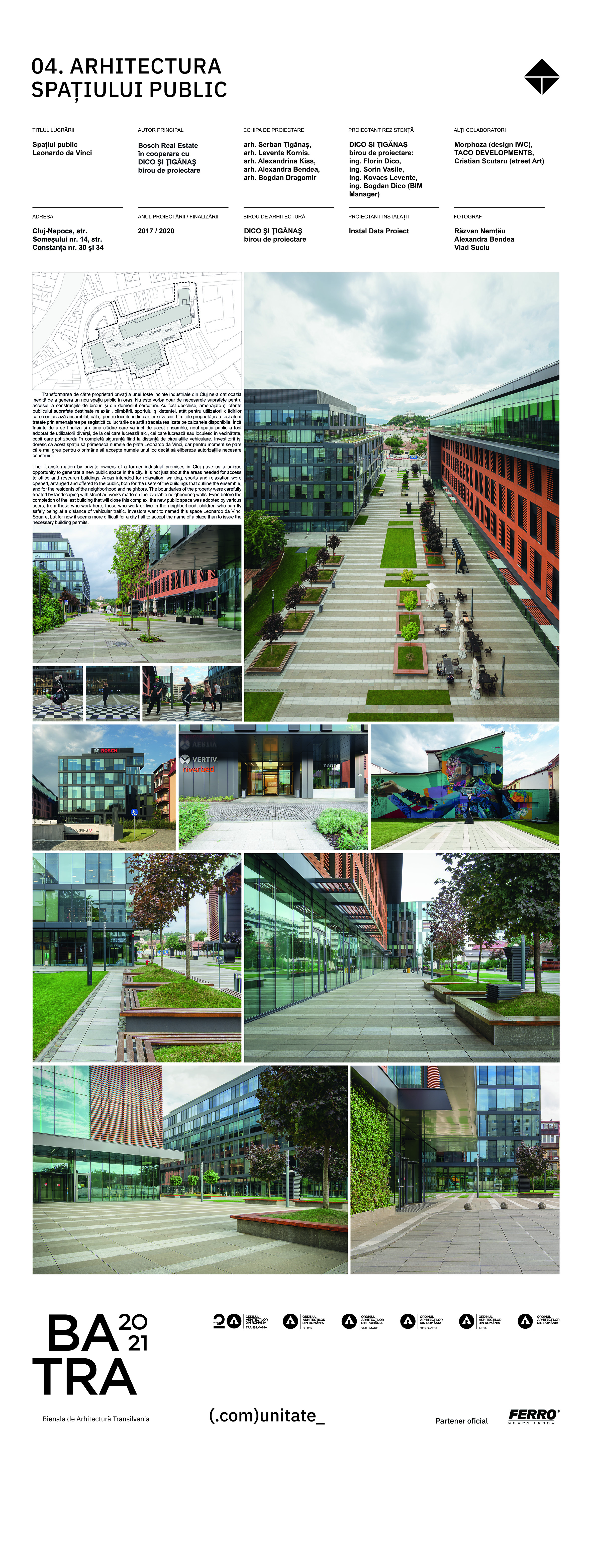 4 01 Spatiul public Leonardo da Vinci - Levente Kornis, Alexandrina Kiss
