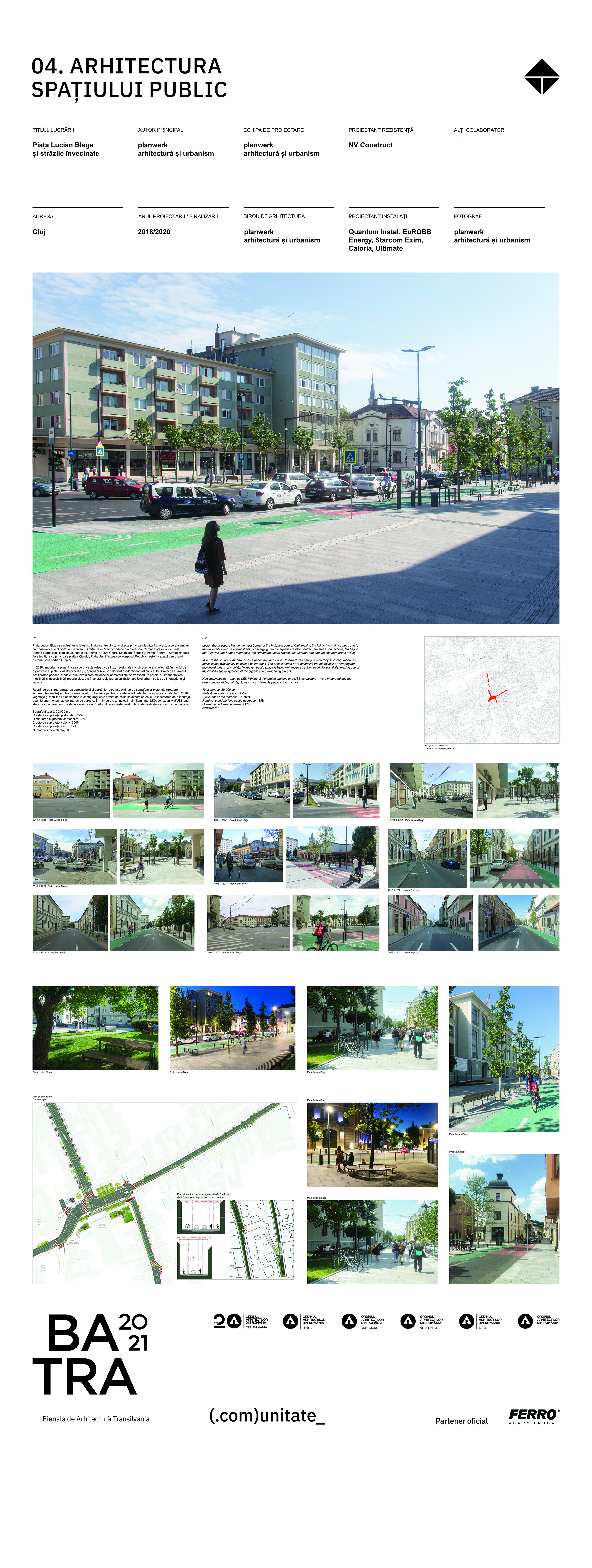 4 05 Piața Lucian Blaga și străzile învecinate - planwerk arhitectura si urbanism- Panescu Tudor