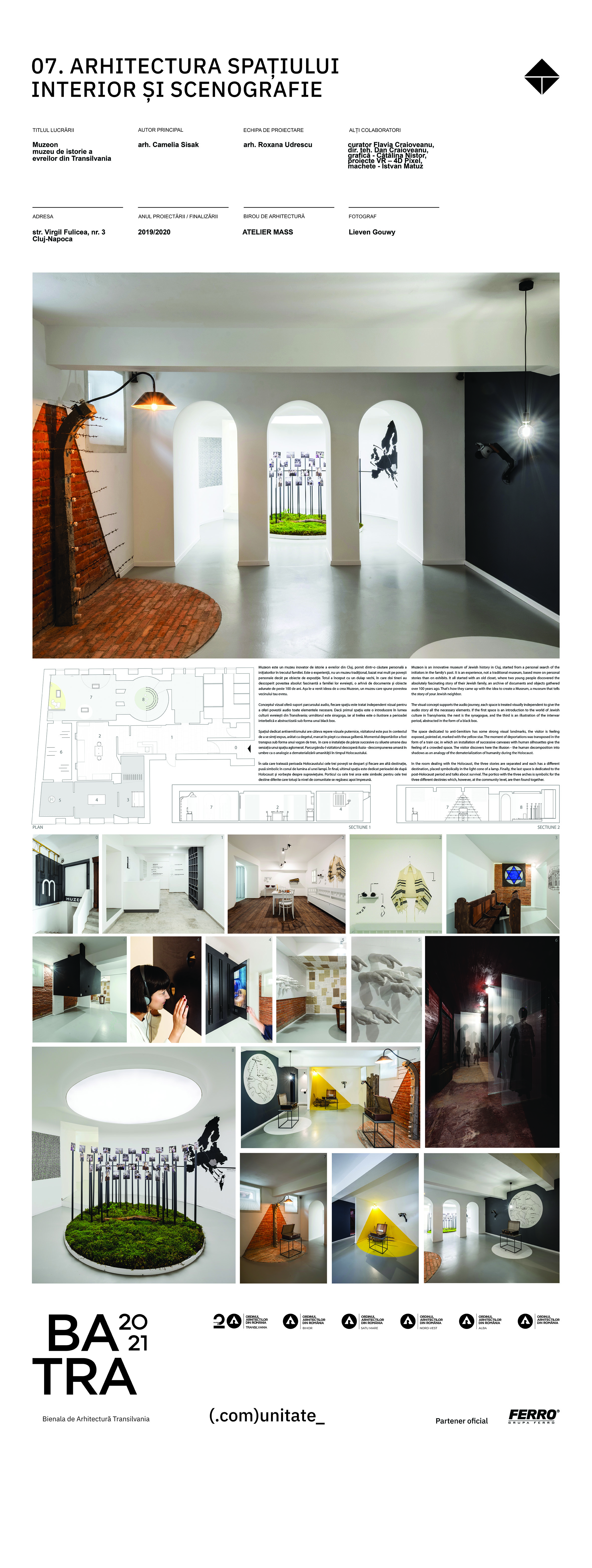 7 01 Muzeon, muzeu de istorie al evreilor din Transilvania - Atelier MASS - Sisak Camelia