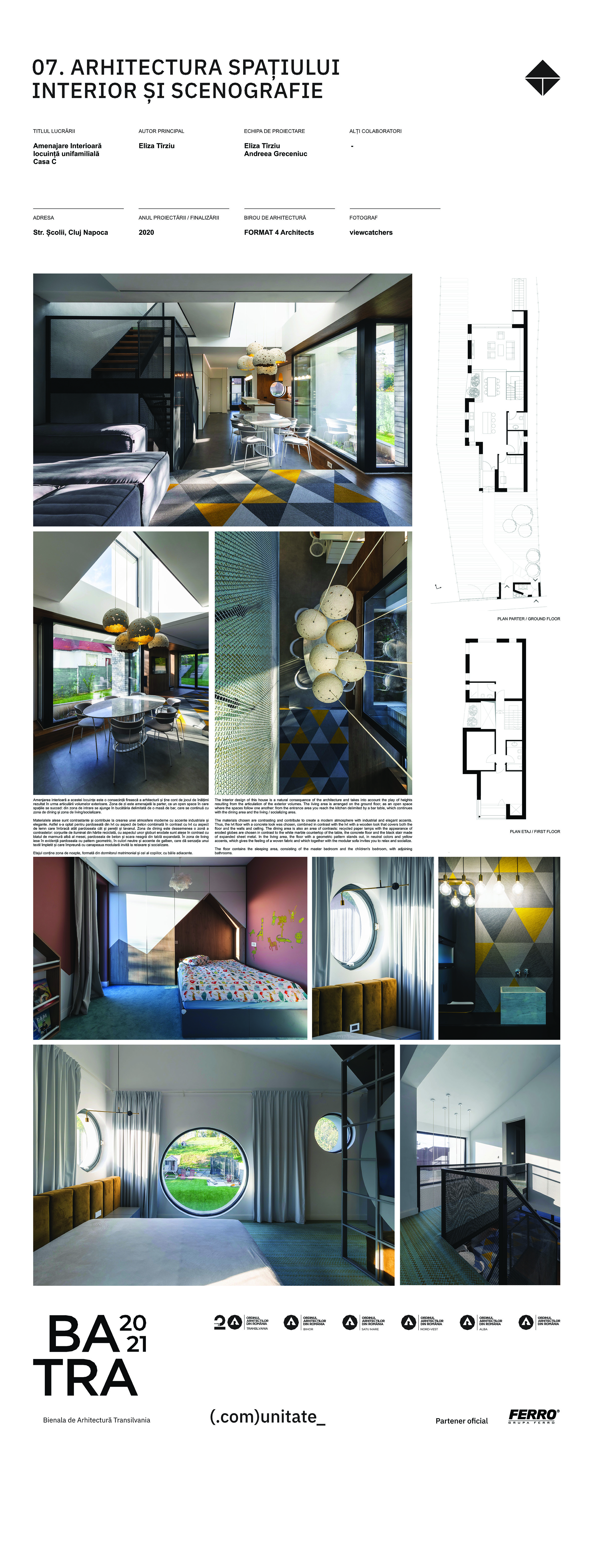 7 17 Amenajare Interioară locuință unifamilială Casa C - Format 4 Architects - Tirziu Eliza