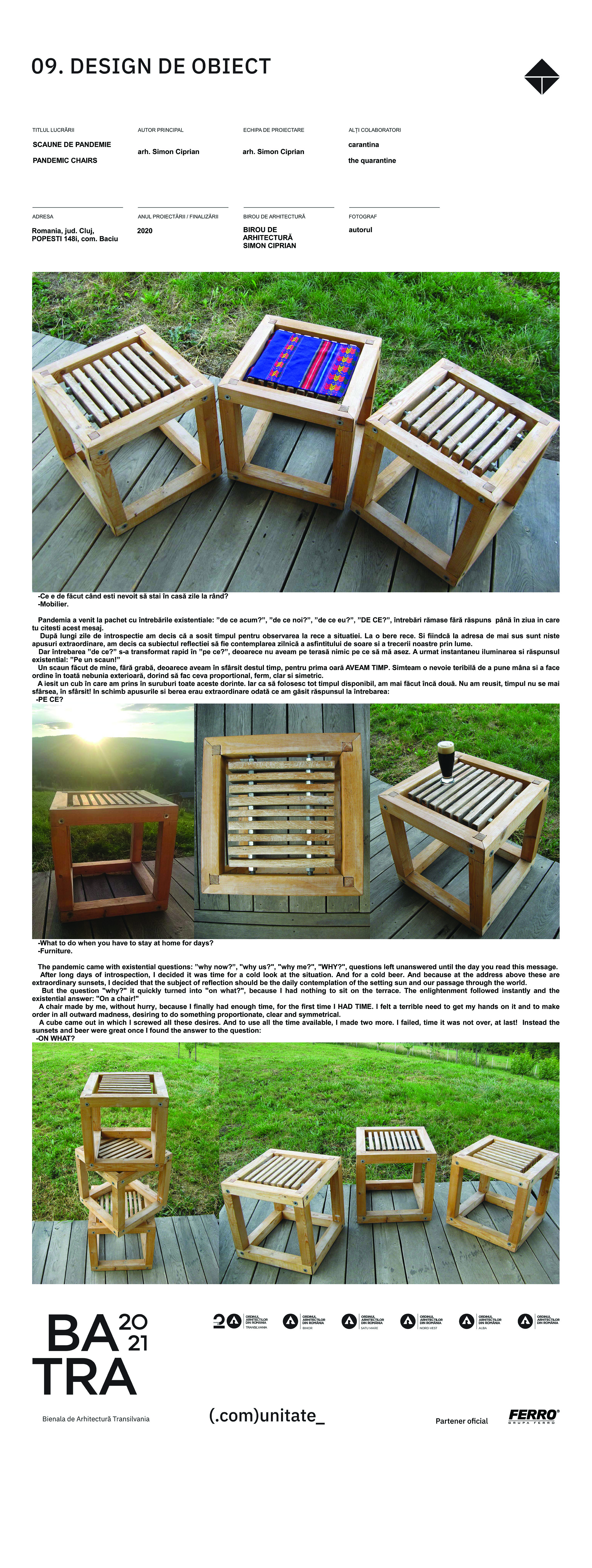 9 04 SCAUNE DE PANDEMIE SIMON CIPRIAN - Ciprian Simon