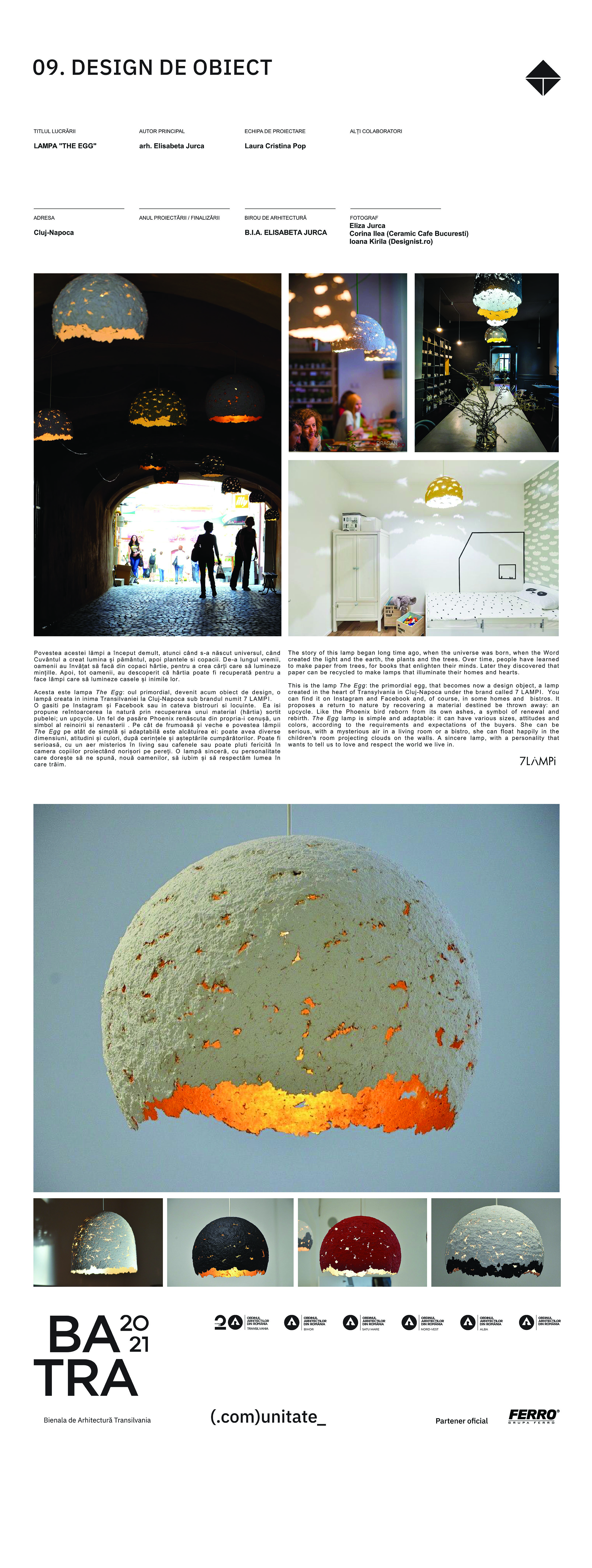 9 08 Lampa The Egg -BIA ELISABETA JURCA- Eliza Jurca